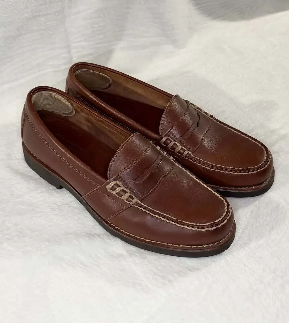 Polo Sport Ralph Lauren Brown Leather Penny Loafers